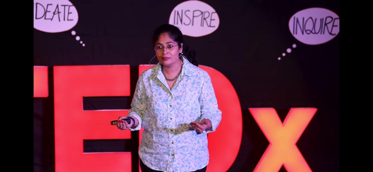 Shalu Manan speaking at TEDx